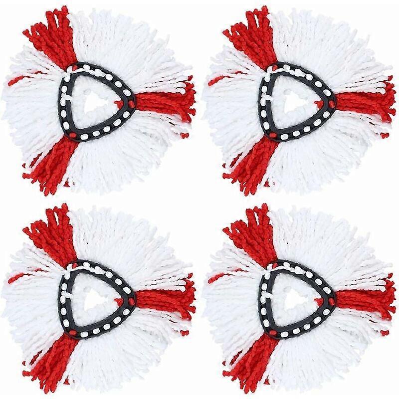 4 Pack Mop Heads 2 in 1 Microfiber Mop Replacement for Spin Mop for O-cedar 360 Rotating Mop