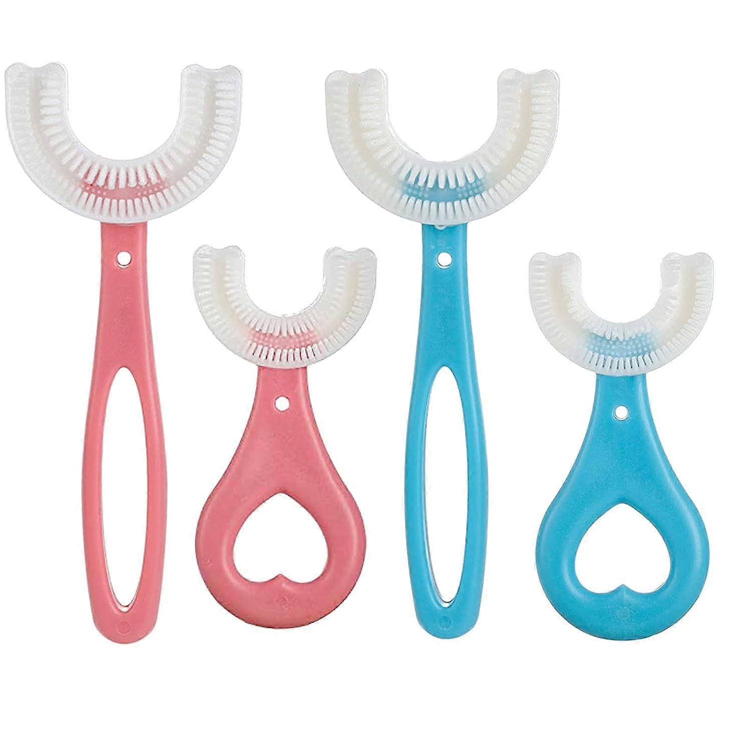 6 pcs Children's U-shaped Toothbrush, Child Toothbrush, Training Toothbrushes, Whole Mouth Toothbrush (2-12 Years Old)