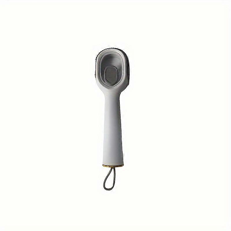 Shoe Brush with Liquid Dispenser - Ultra-Soft Fur Cleaning Brush with Built-in Soap Dispenser, Multi-Functional Long-Handled Design for Home Cleaning,