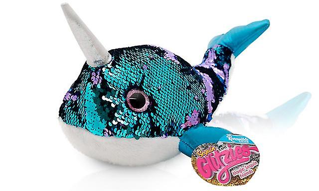 Doodle Glitzies Narwhal Magic Sequin Plush - 18"inch Assorted Colors
