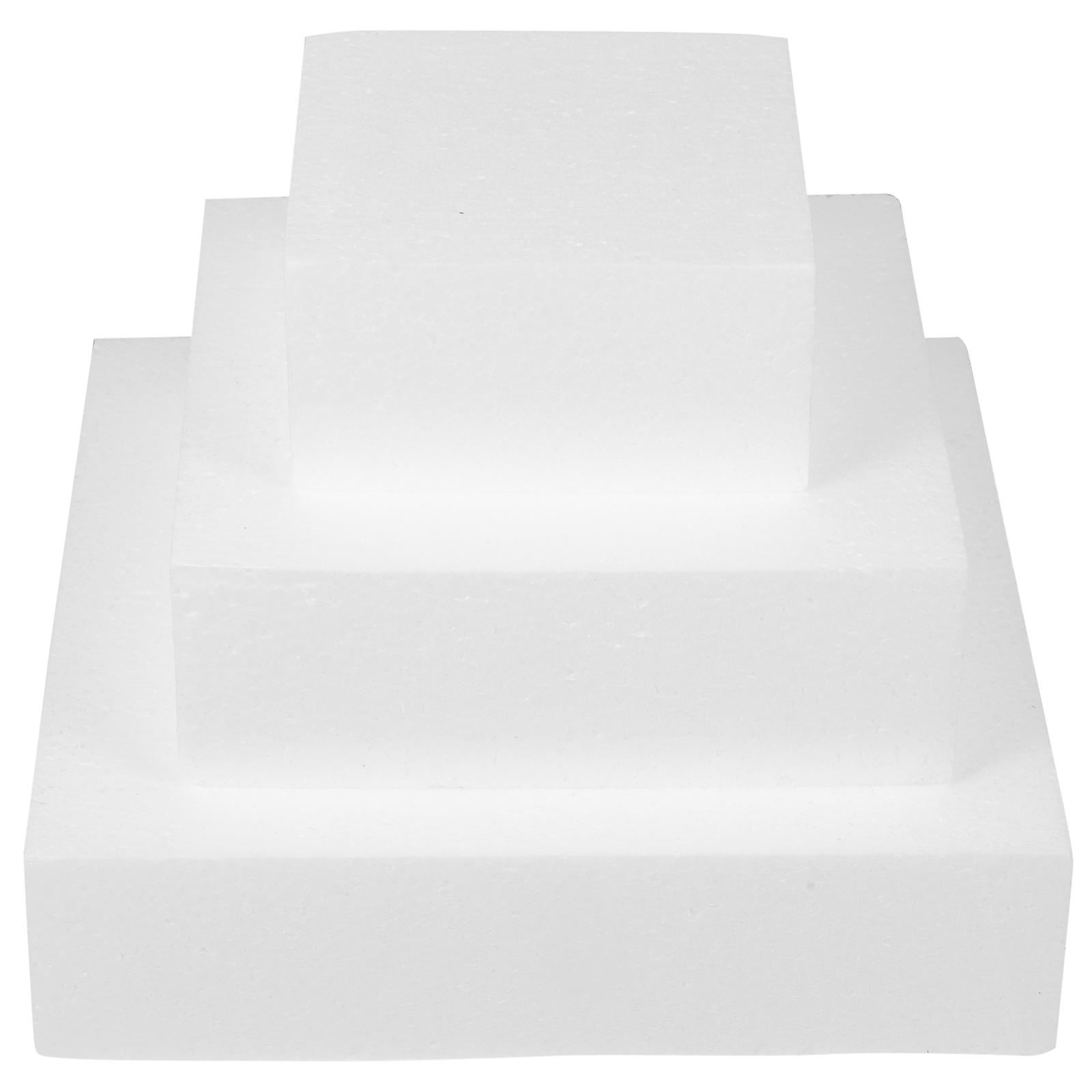 3Pcs Foams Cake Model Cubic-shaped Cake Model Baking Cake Model Cake Dummy Model