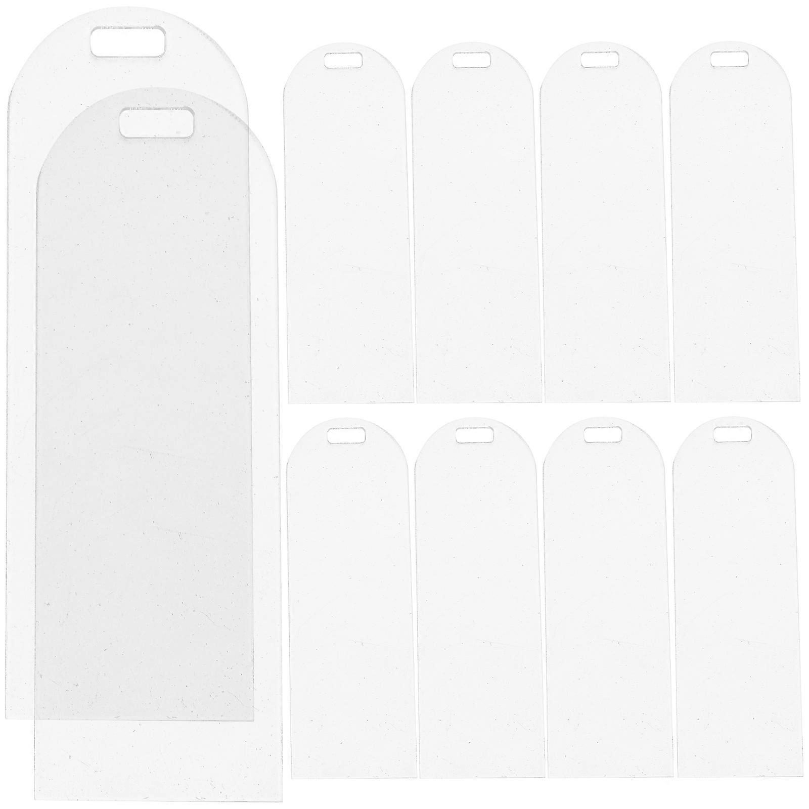 10Pcs Clear Acrylic Bookmarks Blank Acrylic Bookmarks Blank Bookmarks Unfinished Clear Bookmarks