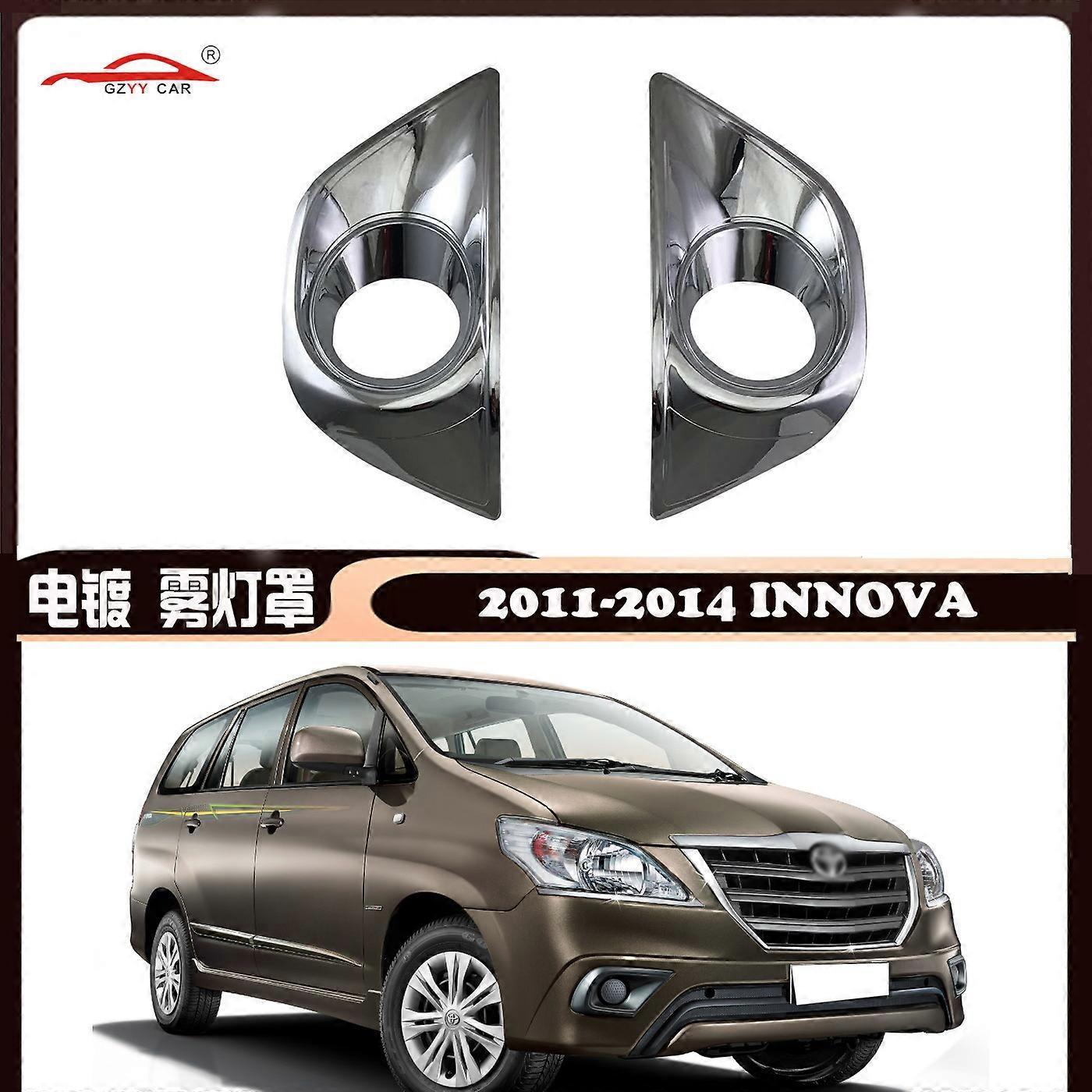 2011-2014 For Toyota Innova Auto Fog Lamp Decorative Parts Abs Plating Fog Lampshade