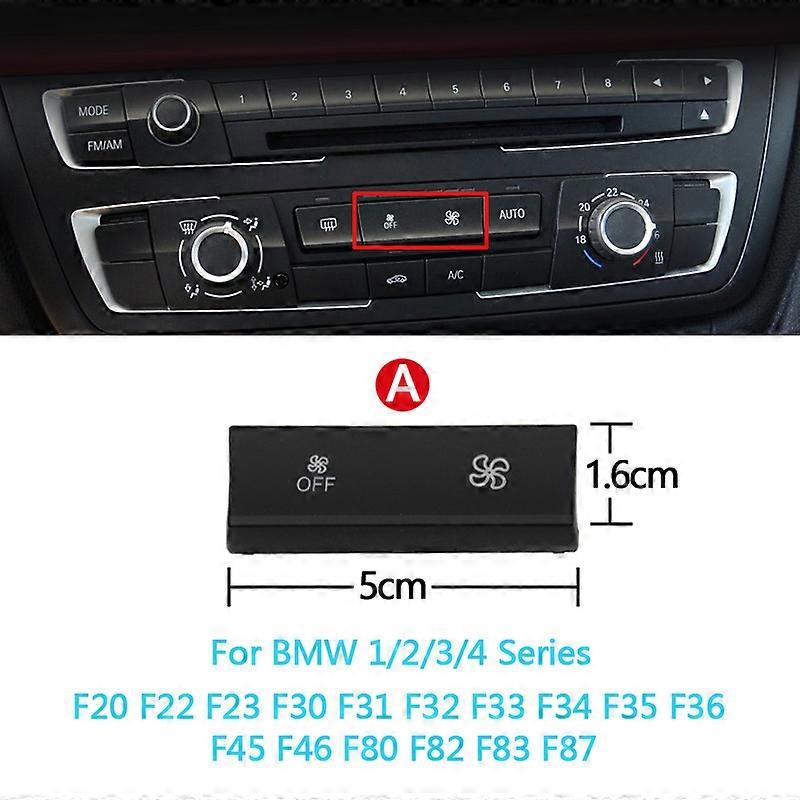 Dashboard Air Conditioner Fan Wind Volume Button Capes For BMW 1 2 3 4 X1 X3 X5 X6 Series F20 F30 F35 F80 F25 F26 E70 E84 E90