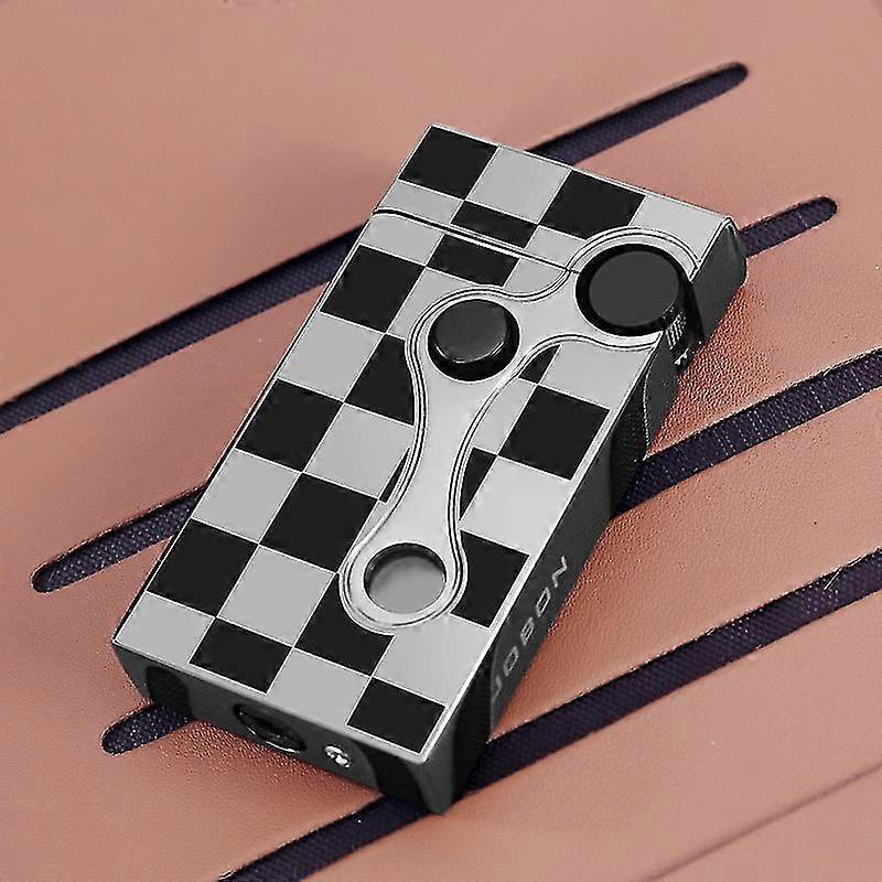 Jobon/ Dual Flame Personality One Machine Dual Lighter Douyin Fast Hand Gift With Viewable Lighter