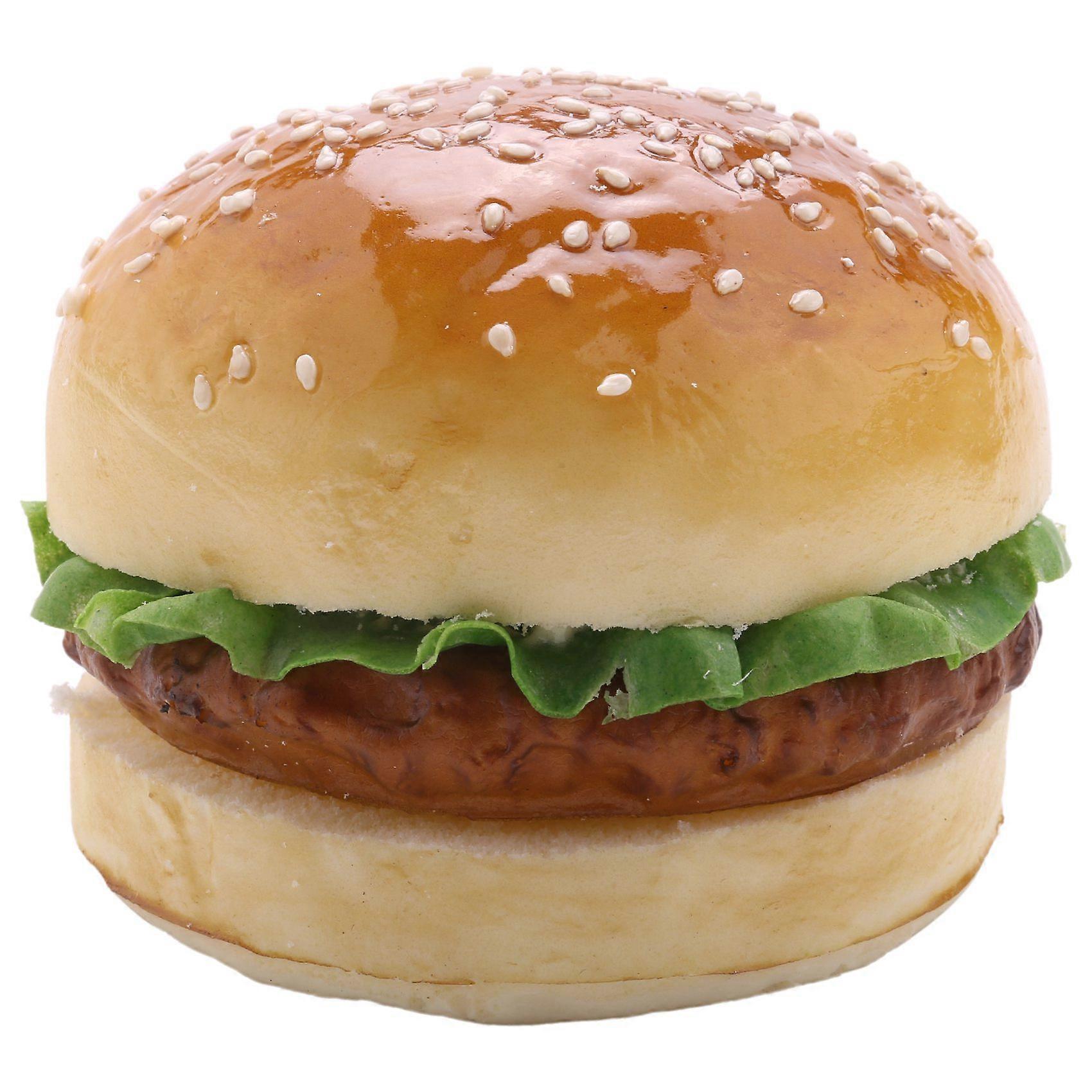 1pc Realistic Hamburger Lifelike Simulation hamburger Display Kids Food Bread Toy Photography props