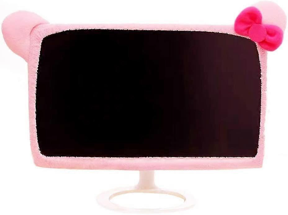 Computer Monitor Cover Pink Monitor Dust Cover Elastic For Pc