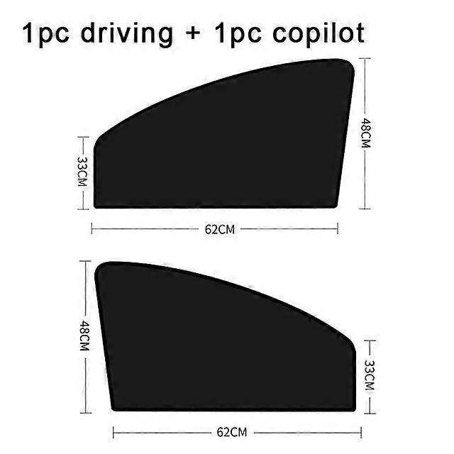 2Pcs Magnetic Car Sun Shade UV Protection Car Curtain Auto Side Vehicle Window Parts Window Sunshade Summer Protection Vehicle Window Parts Window F