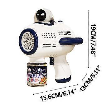 Space Astronaut Bubble Automatische Gatling 10-Loch-Seifenblasenmaschine 50ml SZS1040