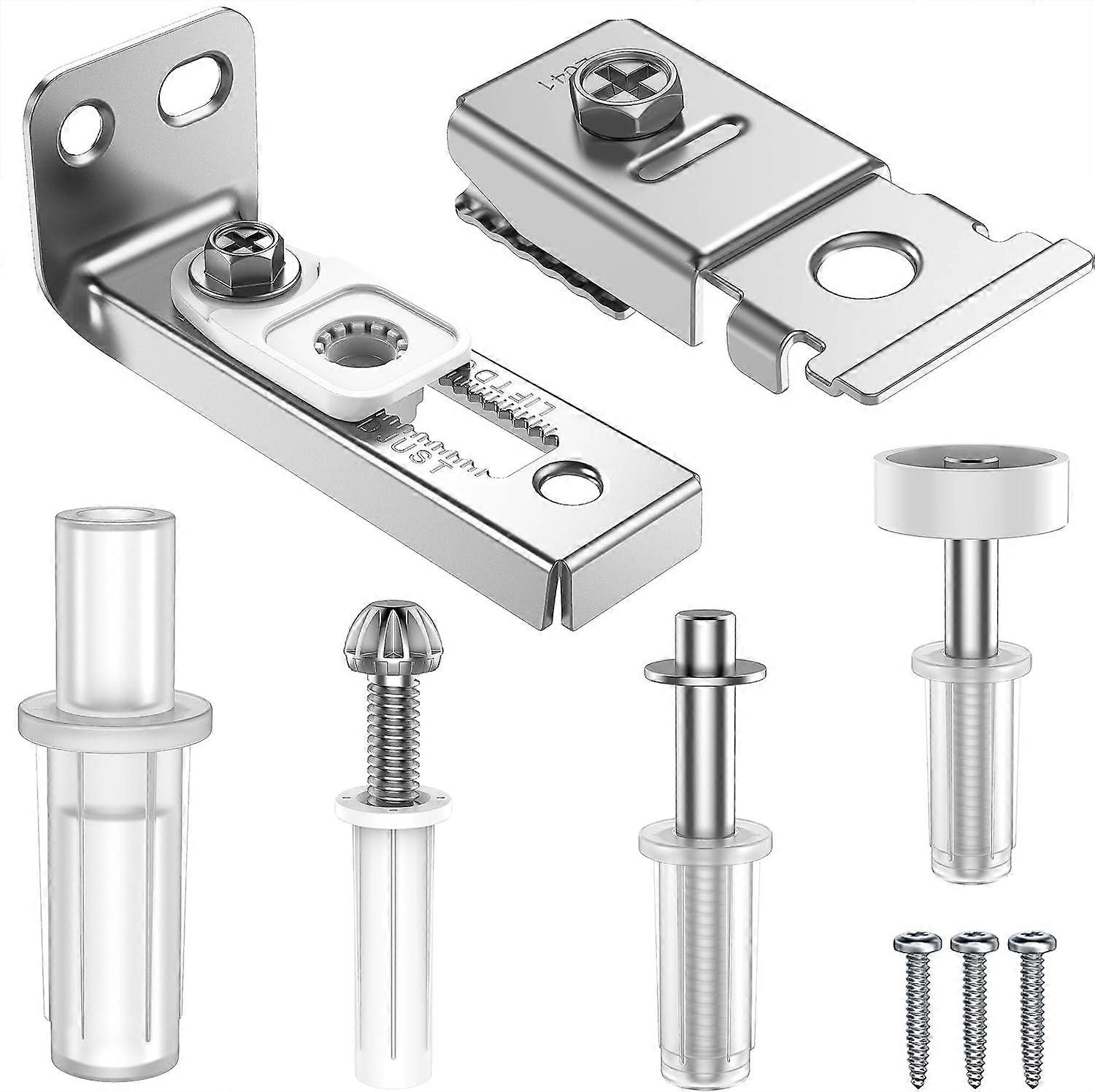 Bifold Door Hardware Repair Kit - Bi-fold Sliding Closet Door Hardware Kit for 7/8" to 1" Track, Folding Pocket Door Replacement Parts Set Include Top