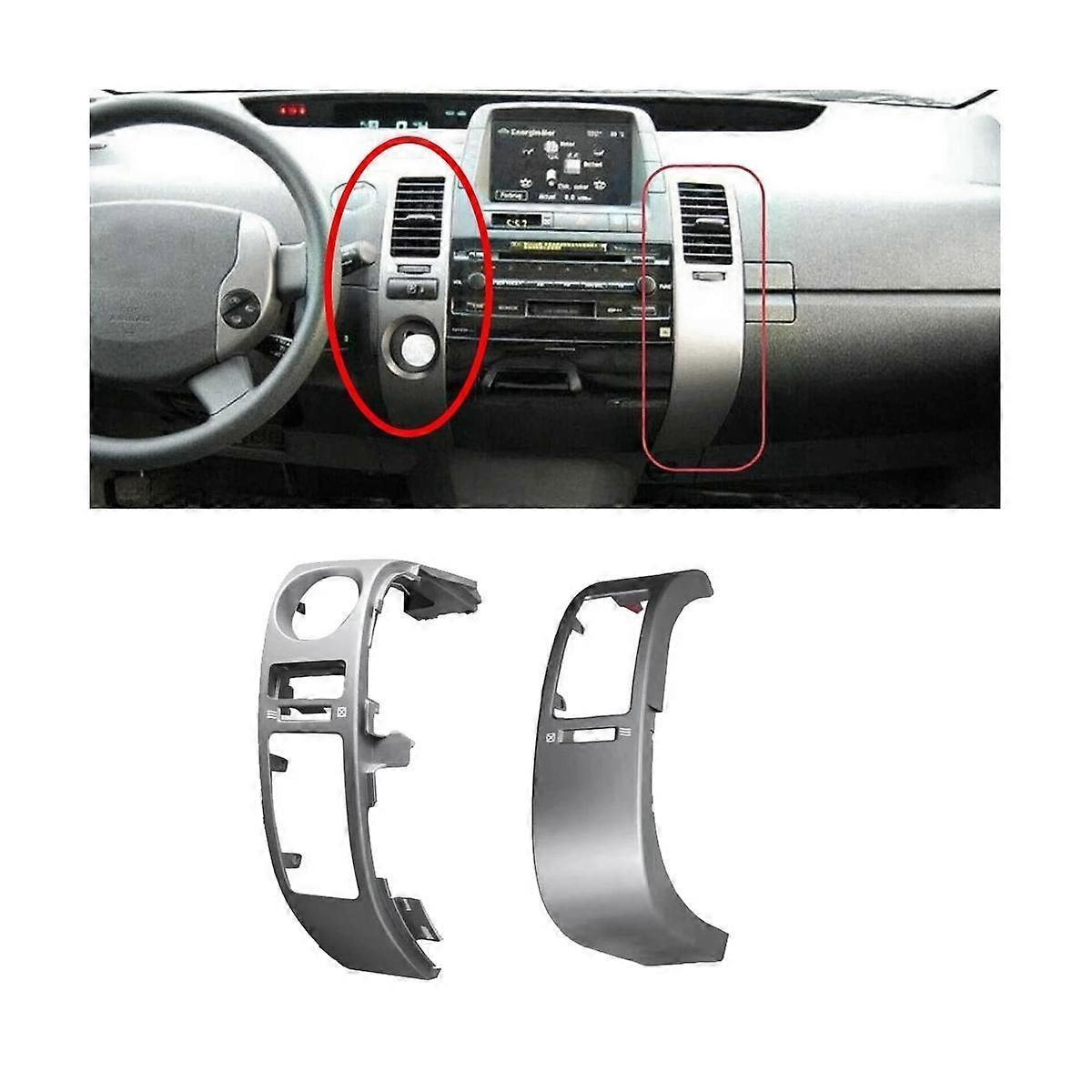4PCS/Set Center Inner A/C Dash Air Vent Cover Trim For Toyota