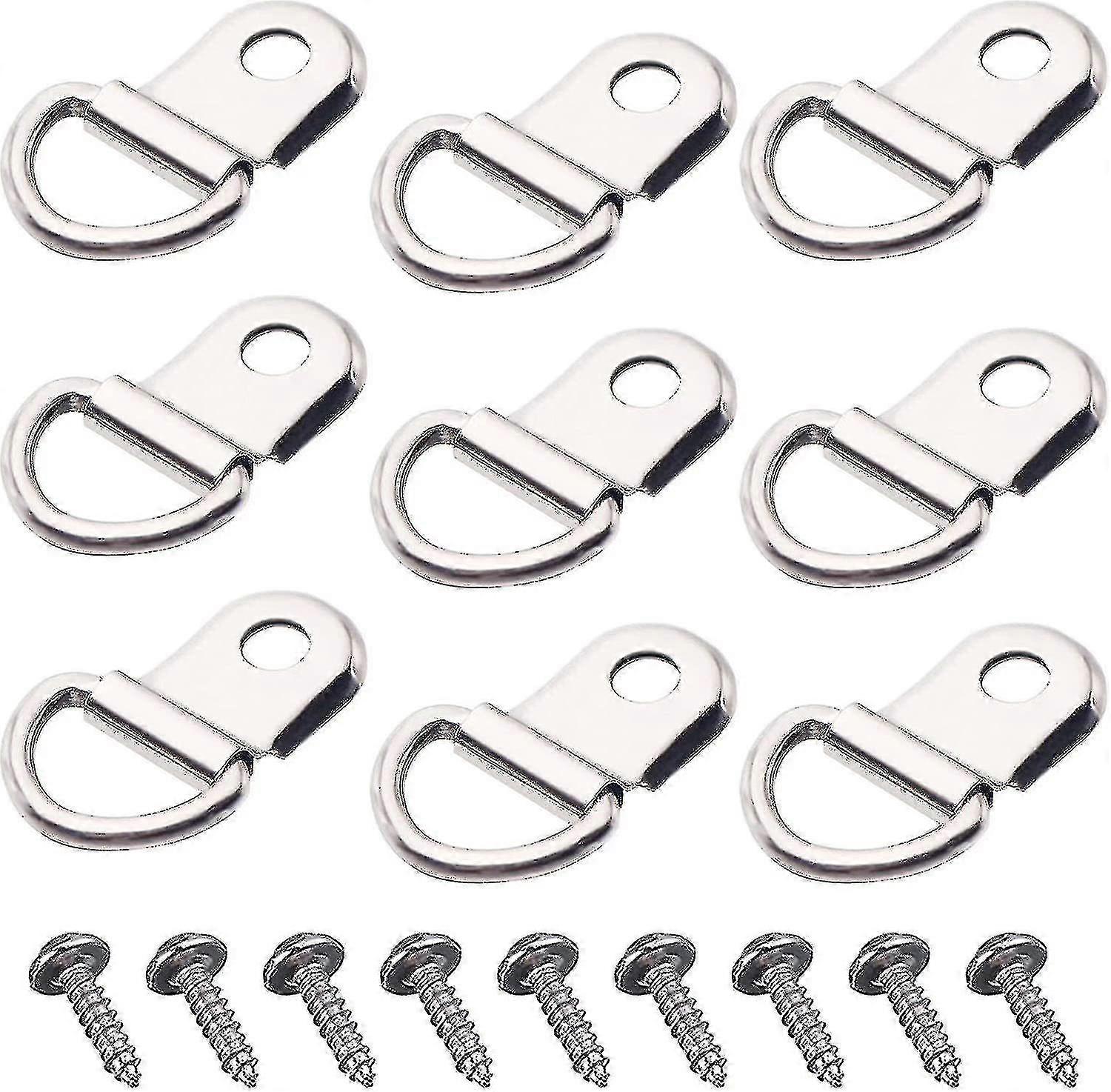D Ring Picture Hook 100pcs - Heavy Duty Picture Frame Hardware Hook With Screw