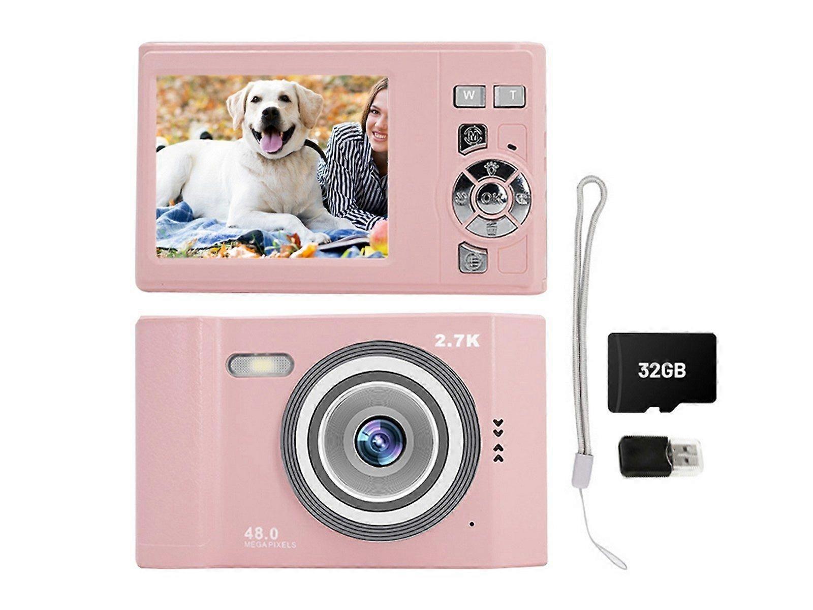 1080P HD Digital Camera with 32G Memory Card - Pink