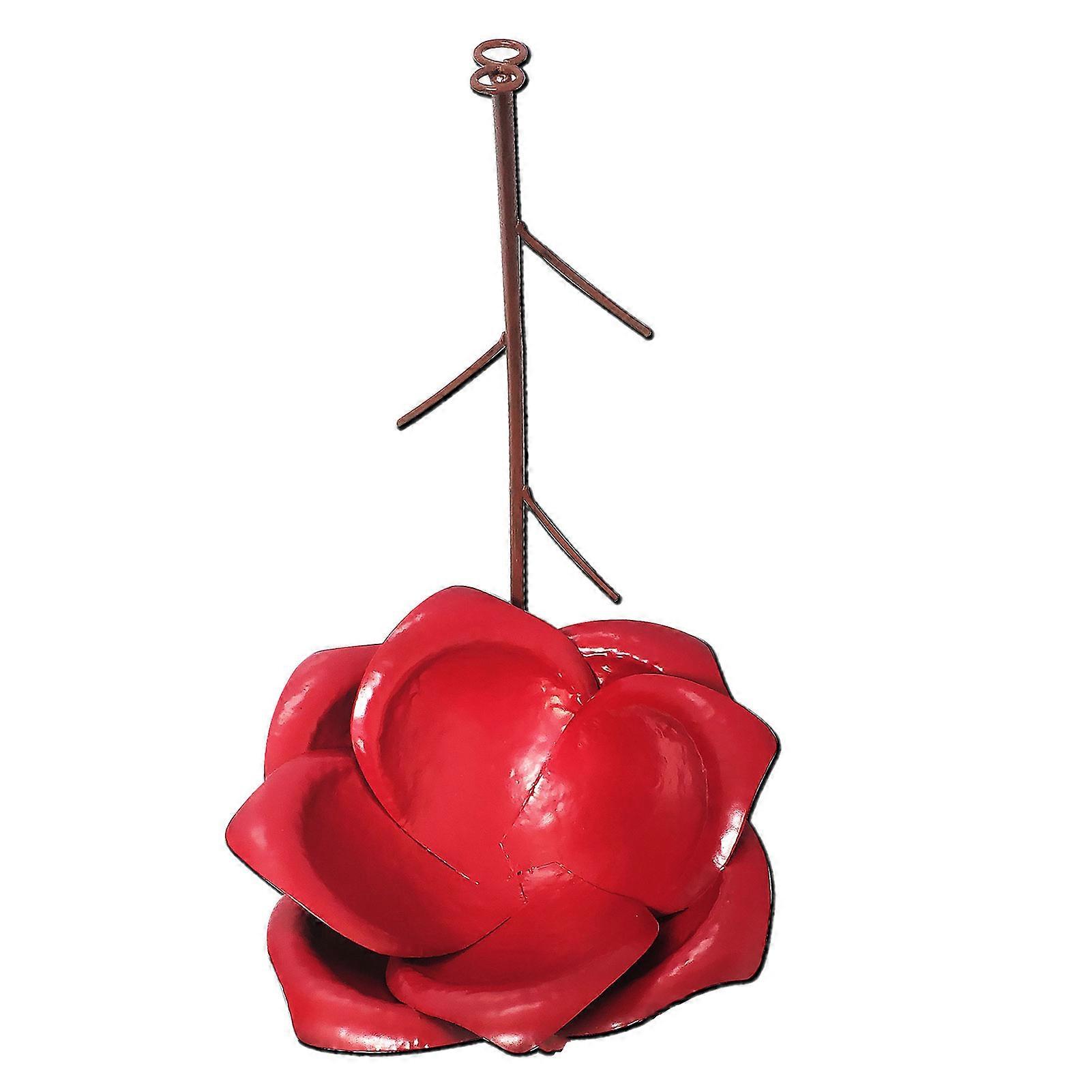 Flower Design Hanging Bird Feeder Unique Lightweight Open Design for Yard Garden Tree Decoration