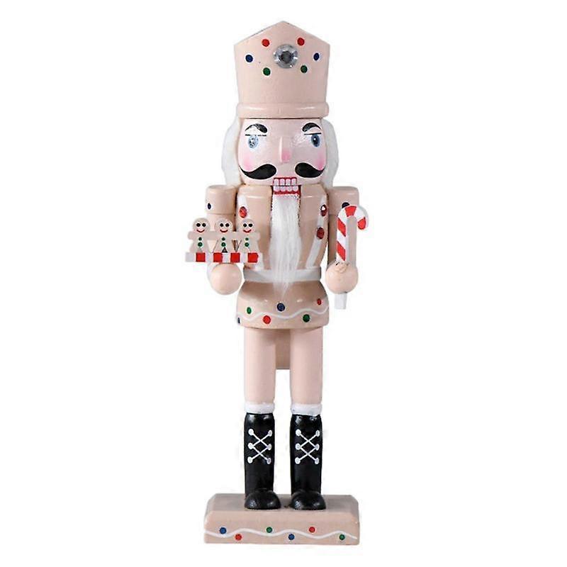 Χριστούγεννα Μελόψωμο Καρυοθραύστης 9.8in/25cm Ξύλινη Διακόσμηση Εξοχικής Κατοικίας