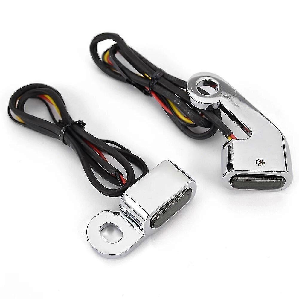 Motorcycle Led Turn Signals Handlebar Light Amber Signal Lamp Sequential Blinker 12V for Harley Sportster 883 Softail Touring