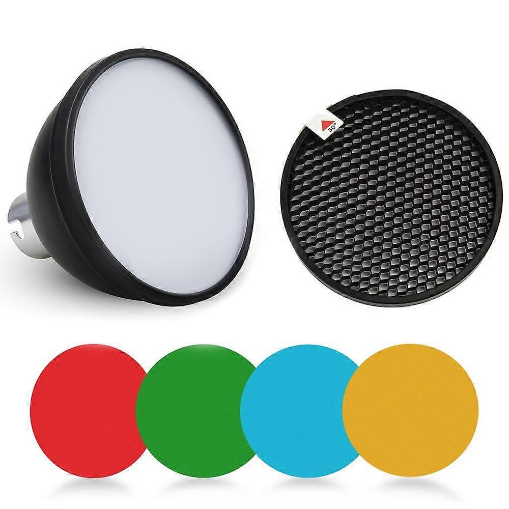 Godox AD-S11 Fargegeler Filter Honeycomb Grid + AD-S2 Standard Reflektor Myk Diffusor For Witstro AD-360 II AD360II AD180 AD200