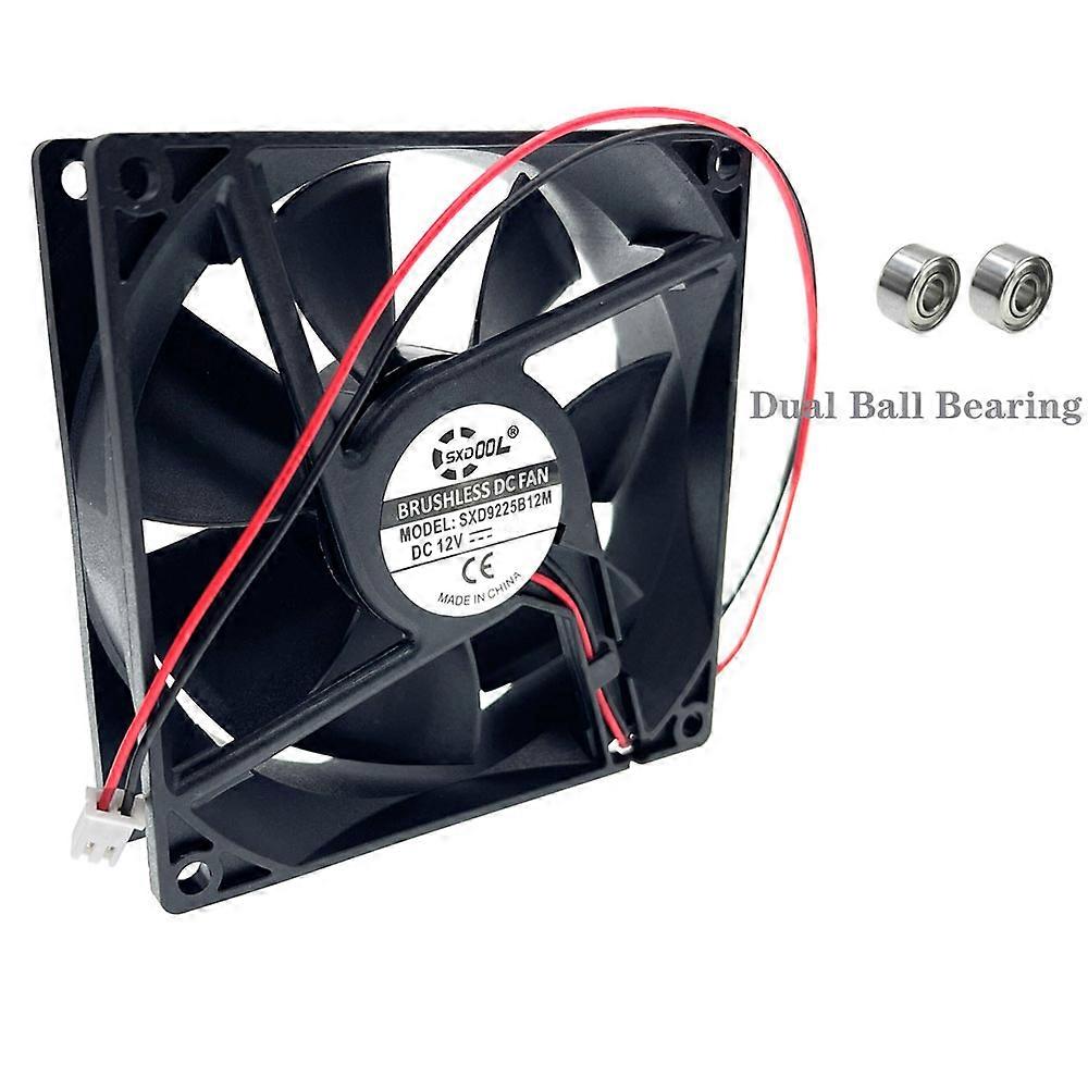Replace AFB0912VH = AUB0912VH 9225 12V 0.60A(0.40A) 4000RPM High Airflow 2-wire Axial Cooling Fan