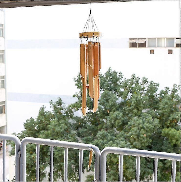 Wind Chimes, Brown, Bamboo Wind Chimes (new Large Dome)