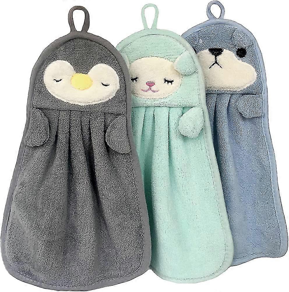 Children's Heilwiy Towels, Children's Heilwiy Towel, Towel Set With Hanger Loop Animal Print Gift