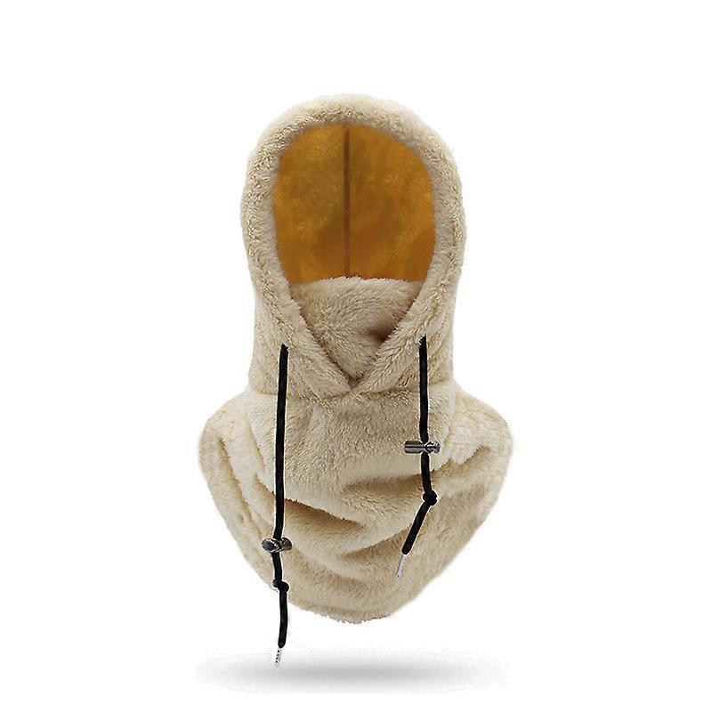Sherpa Hood Ski Mask Winter Balaclava Cold Weather Windproof Adjustable Warm Hooded Cover Hat Cap Scarf