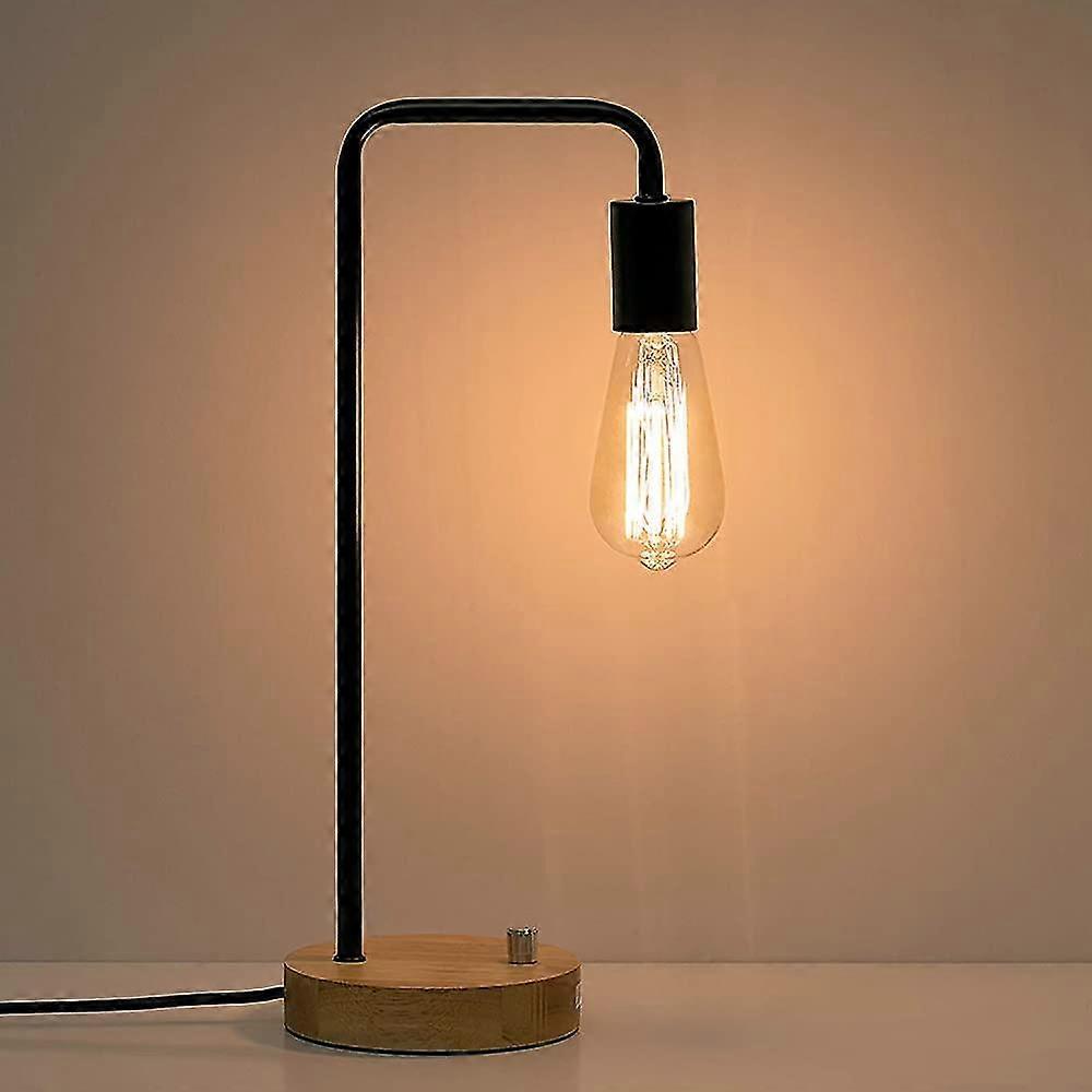 Industrial Desk Lamp, Vintage Edison Bulb Table