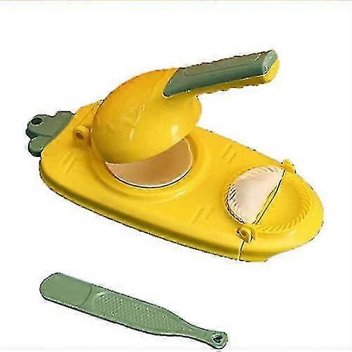 2 In 1 Dumpling Machine, Kitchen Dumpling Tool(yellow)