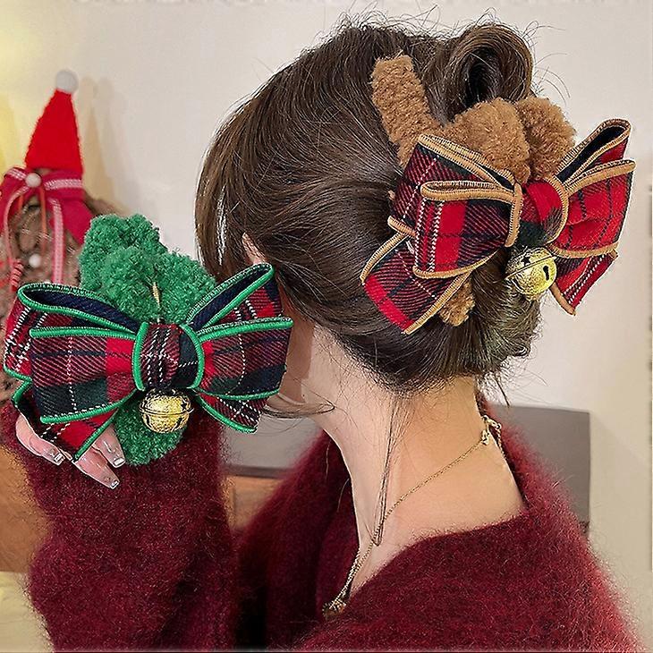 Velvet Christmas Bows With Bells