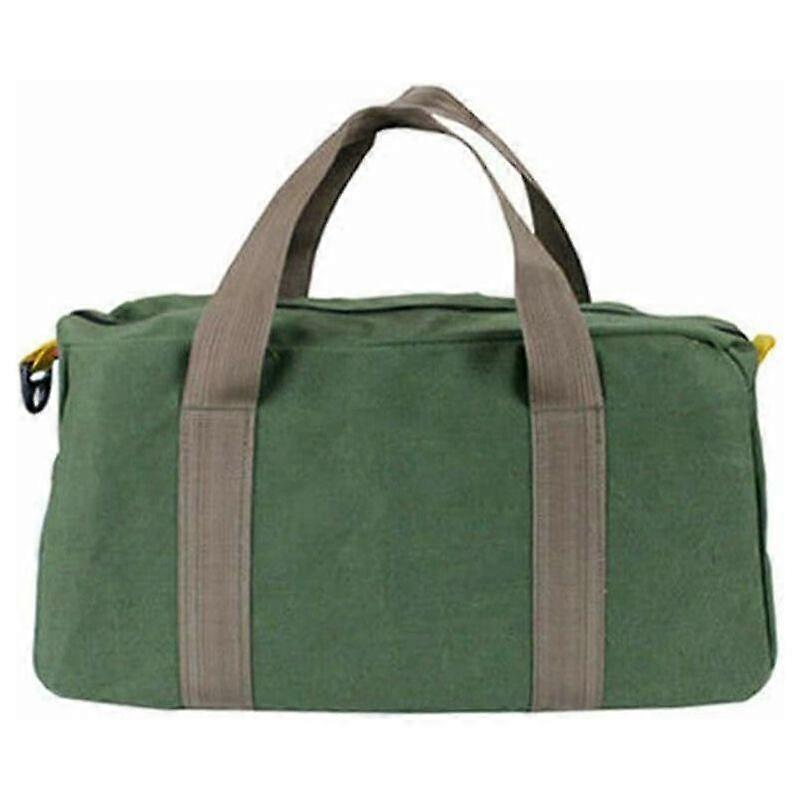Tool Bag, Tool Bag with Large Capacity, Waterproof Hard Bottom, Flexible Zipper, Rubber Handles Heavy Duty Large Tool Storage Bag