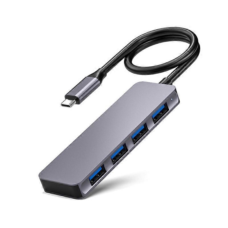 USB C Hub USB 3.0 Aluminum Type C/USB to 4 Port USB 3.0 Adapter High Speed