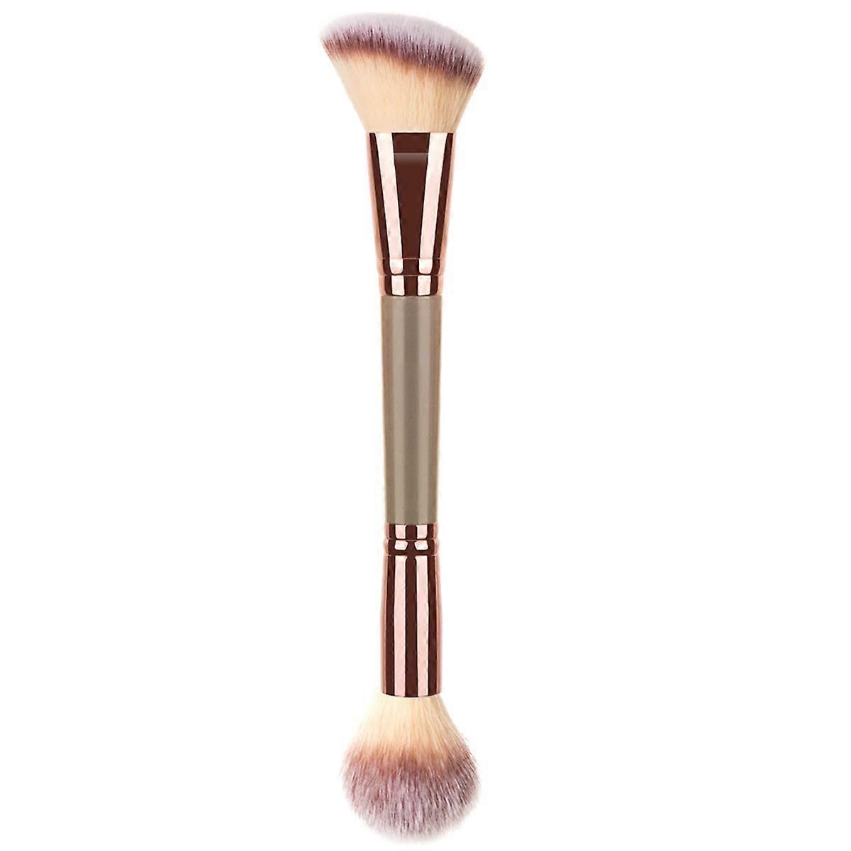 Makeup brushes for foundation, double-ended makeup brushes for mixing liquid powders