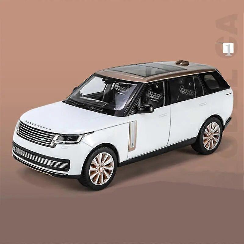 2023 1/18 Land Range Rover SUV legering bil model trykstøbt metal terrængående køretøj bil model lyd og lys simulering børn legetøj gave
