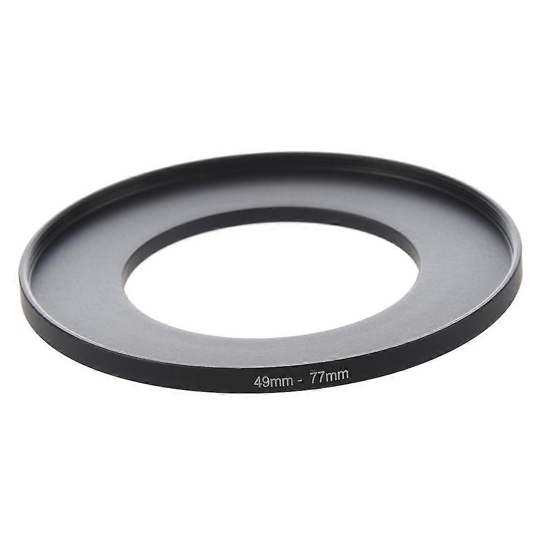 Camera Lens Filter Step Up Ring 49mm-77mm Adapter Black