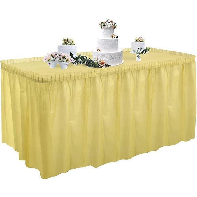 1PC Party Decor PE Table Jupe Jetable Table Couverture Nappe Anniversaire Oilproof Rectangle