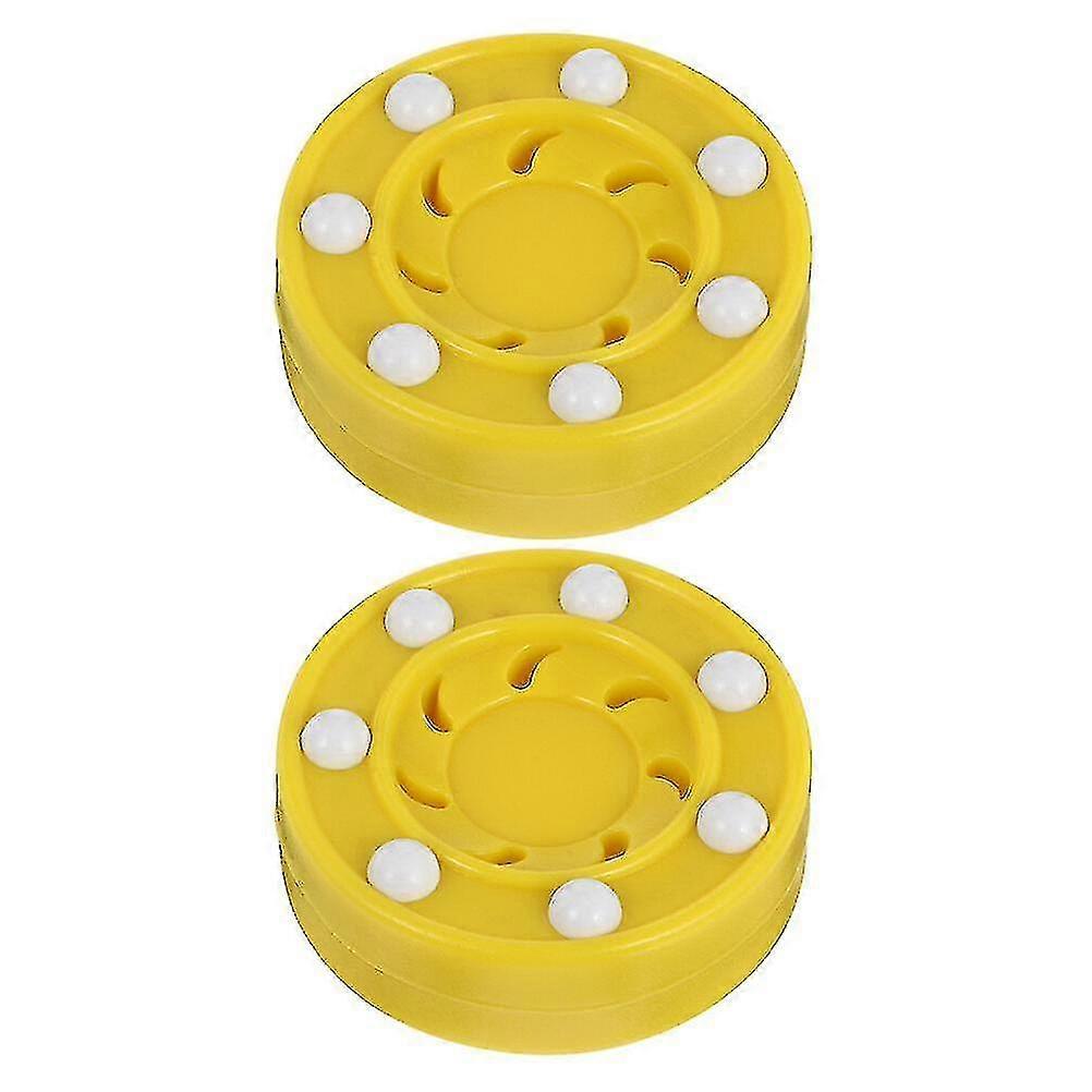 2pcsアイスパックホッケーゲームアクセサリーホッケーレースパックプラスチックパックアイスホッケー用アイスホッケー