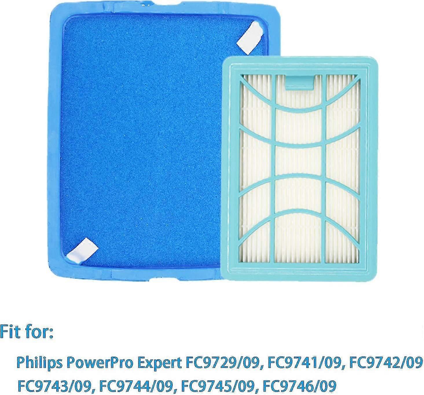 Vhbw Set 2 Filtri Ricambio Per Philips PowerPro Expert (FC9742/09 - FC9746/09) - Manutenzione Aspirapolvere - 6