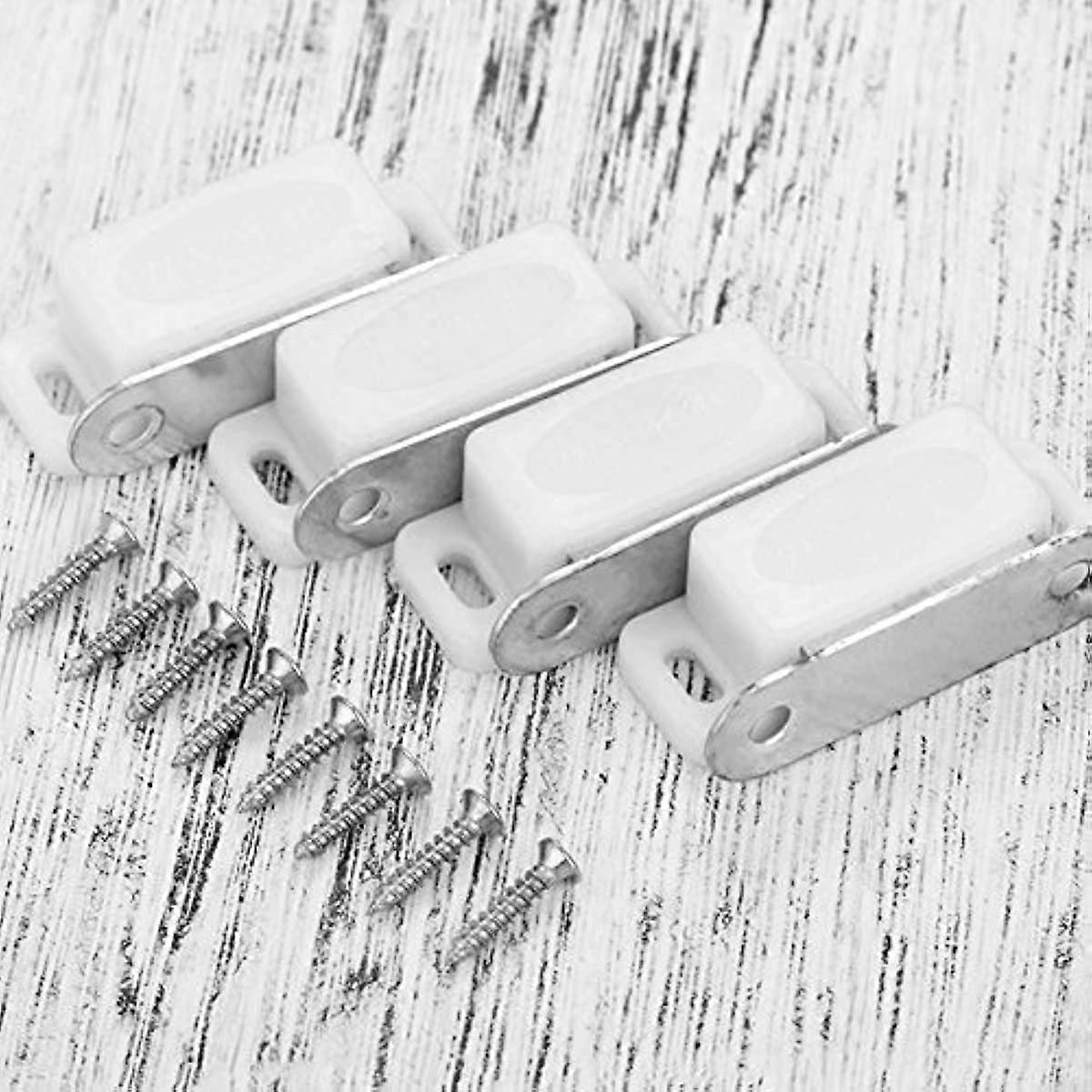 12-Pack Magnetic Door Catch Set With 52 Screws – Heavy Duty Cabinet Latches For Kitchen & Wardrobe