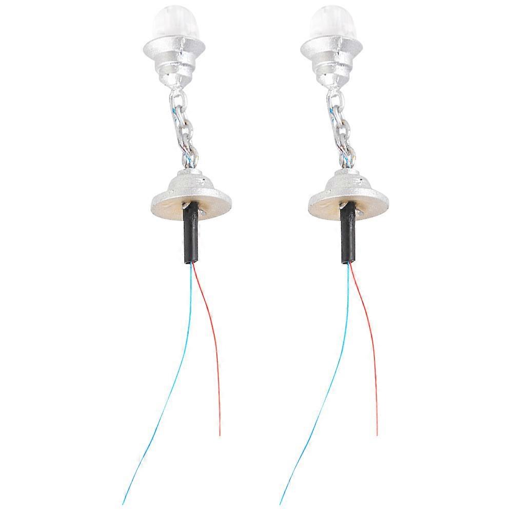 2PCS Miniature Ceiling Lights Ceiling Lamp Props Sand Table Building DIY Material