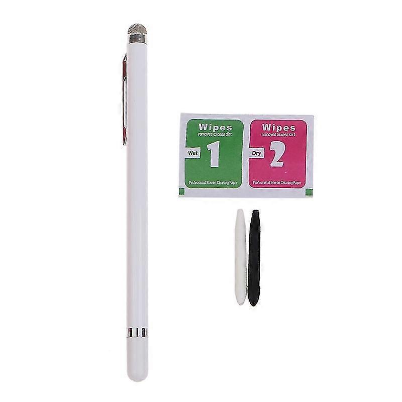 Universal Capacitive Pen Dual Heads Mesh Fiber Alcohol Fiber Nibs Touch Stylus
