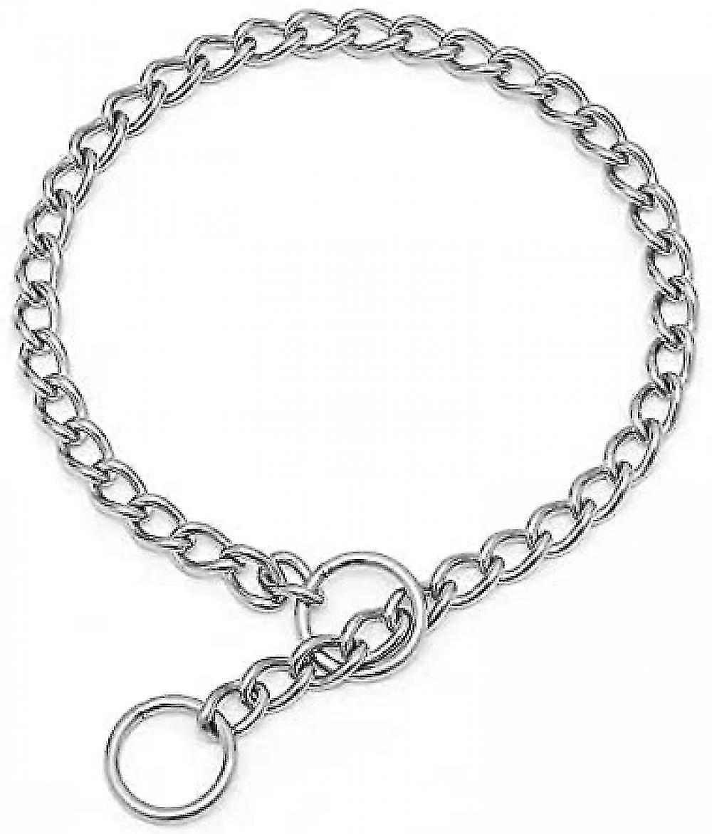 Veeki High Quality Chain Heavy Duty Dog Leash - Padded Nylon Handle Lead - Approx 1.6 Feet In Length, The Perfect Basic Leash Designed For Walking Wit