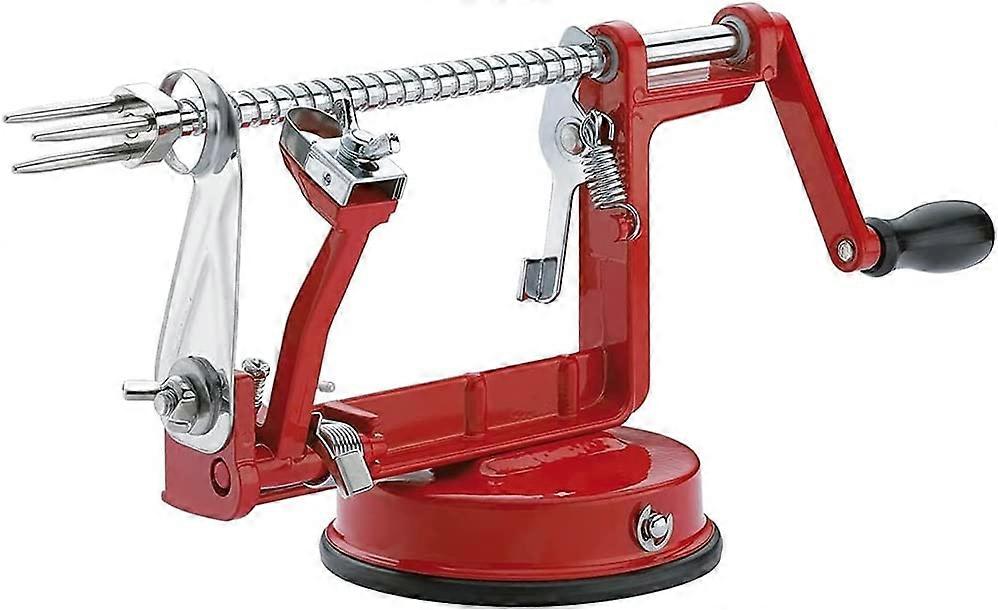 Apple Peeler Corer, Long lasting Chrome Cast Magnesium Alloy Apple Peeler Slicer Corer with Stainless Steel Blades and Powerful Suction Base for Apple