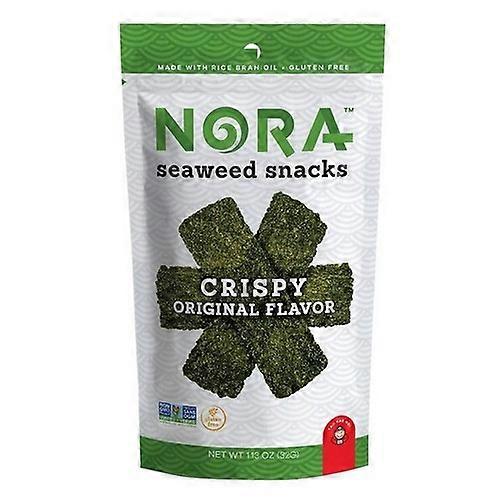 Nora Snacks Seaweed Snacks Crispy Original ,1.13 Oz(Case Of 12)