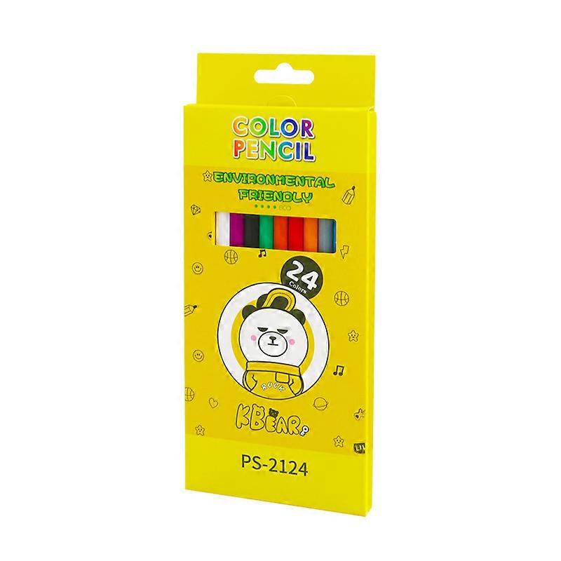 24 لونا A1Color قلم رصاص معاد تدويره صديقة للبيئة القلم الكرتون الدب