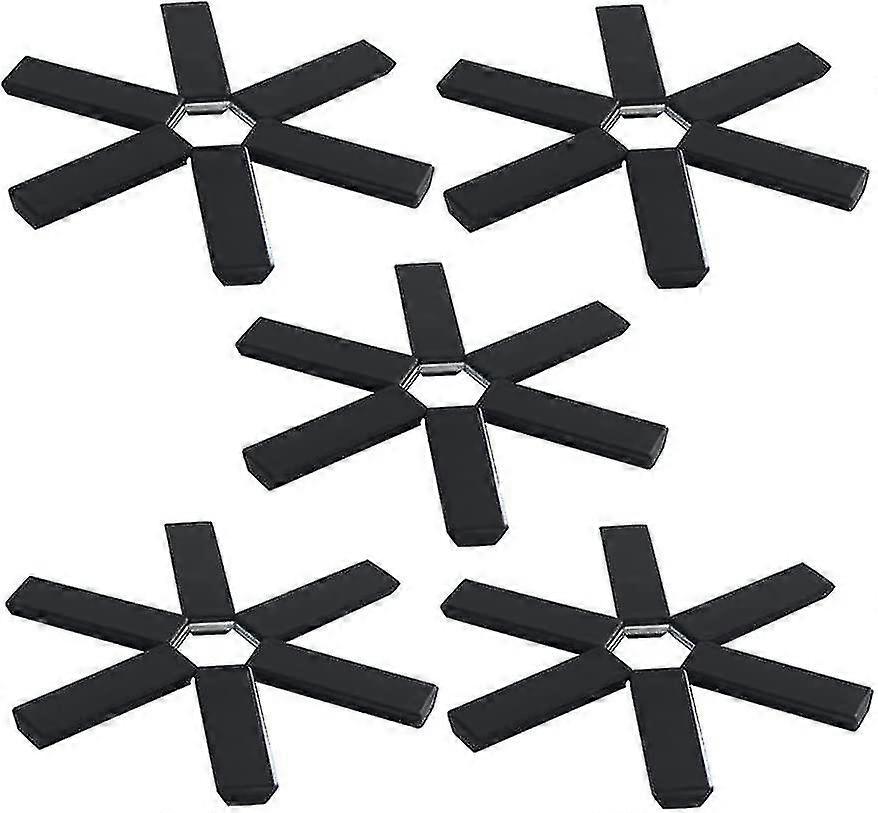 5pcs Silicone Table Mat Non-slip Silicone Coasters Silicone Kitchen Mats