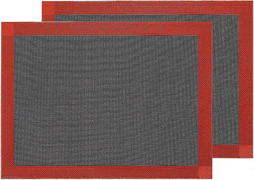 Professionell silikonbröd bakmatta Non stick ugnsfoder Perforerat ångnät för halv storlek 11-4/5" x 15-3/4"