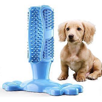 Interactive Dog Toothbrush Toy - Teething Toy For Dental Hygiene Blue