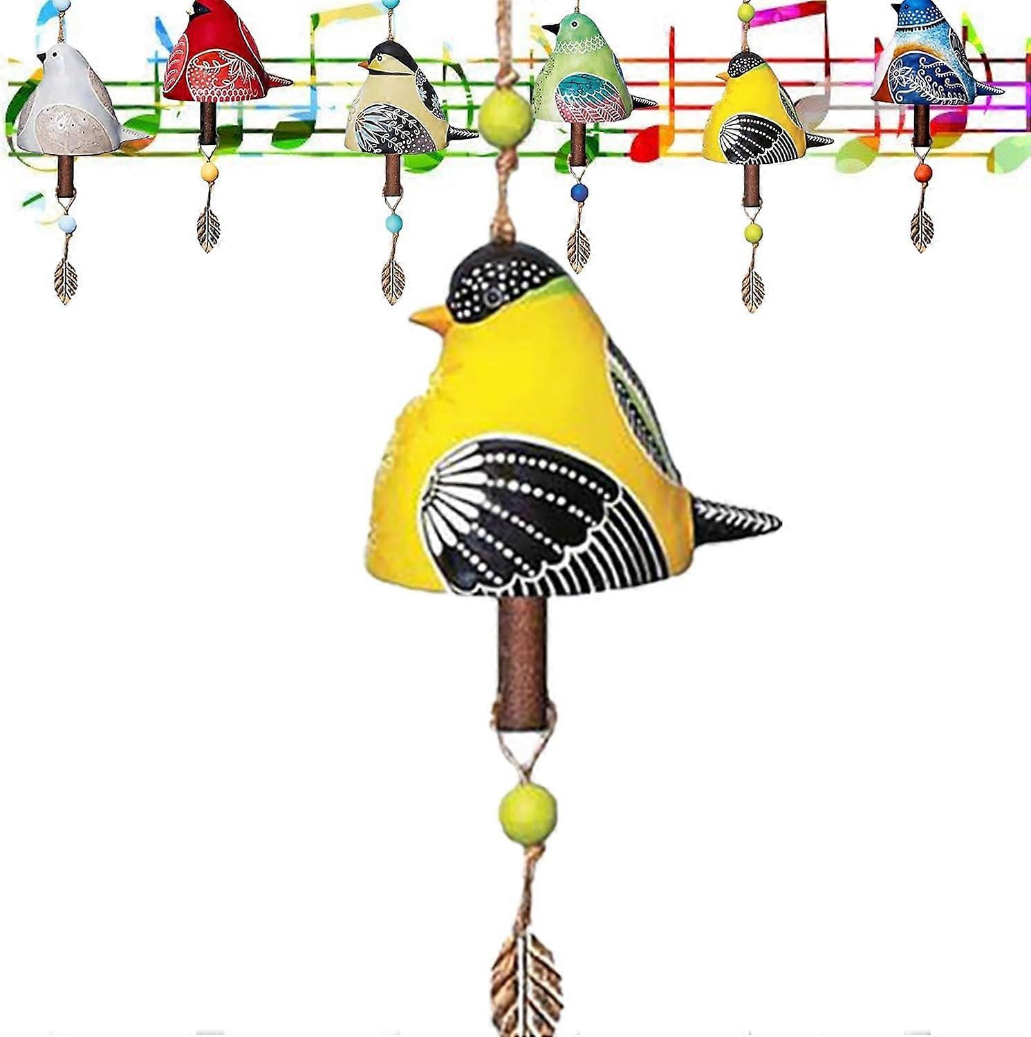 Bird Song Bell, Bird Song Bell Wind Chime, Bird Song Bell Courtyard Decoration, Mother's Day Wind Chime, Hanging Rustic Wind Bells for Garden Courtyar