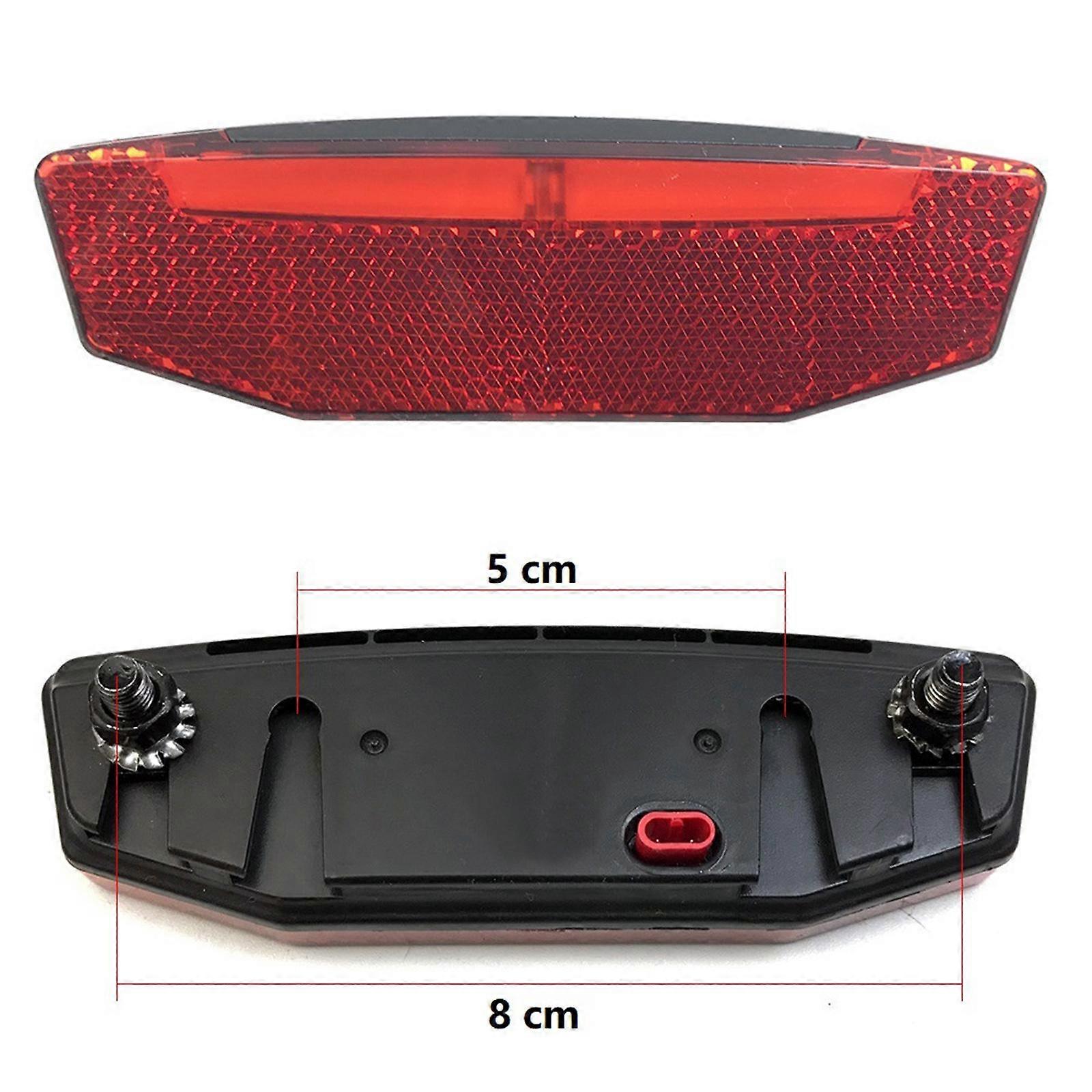 2x 6V60V دراجة كهربائية المصباح الخلفي LED الدراجة الخفيفة تحذير الذيل الخفيفة المحمولة الخلفية لركوب الدراجات السلامة
