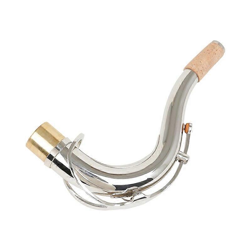 Brass Tenor Bb Saxophone Sax Bend Neck 27.5mm Saxophone Accessores For Most Tenor Sax With Leather Pad Spring Cork Parts