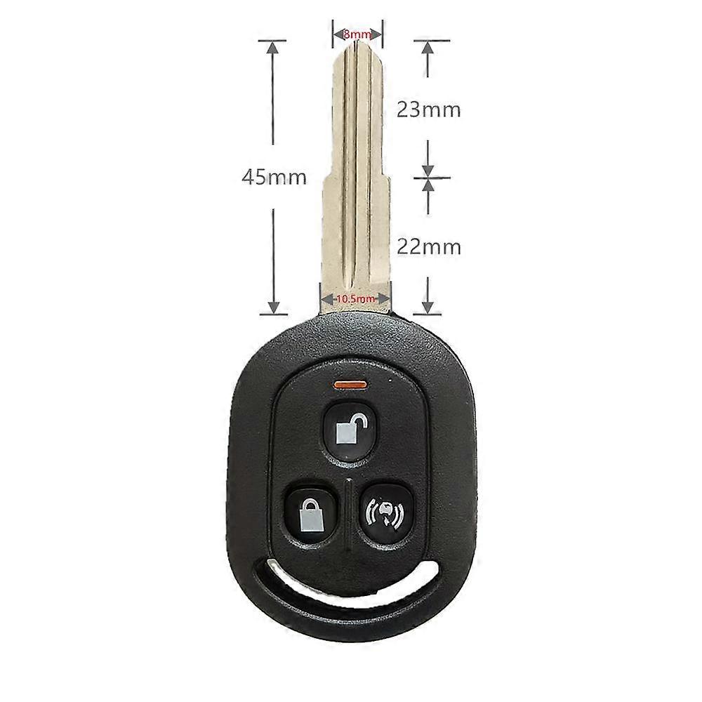 1 pcs 3 BUTTON REMOTE KEY SHELL CASE FOR Chevrolet Lacetti Optra Nubira Replacement Remote shell DWO4R Blade